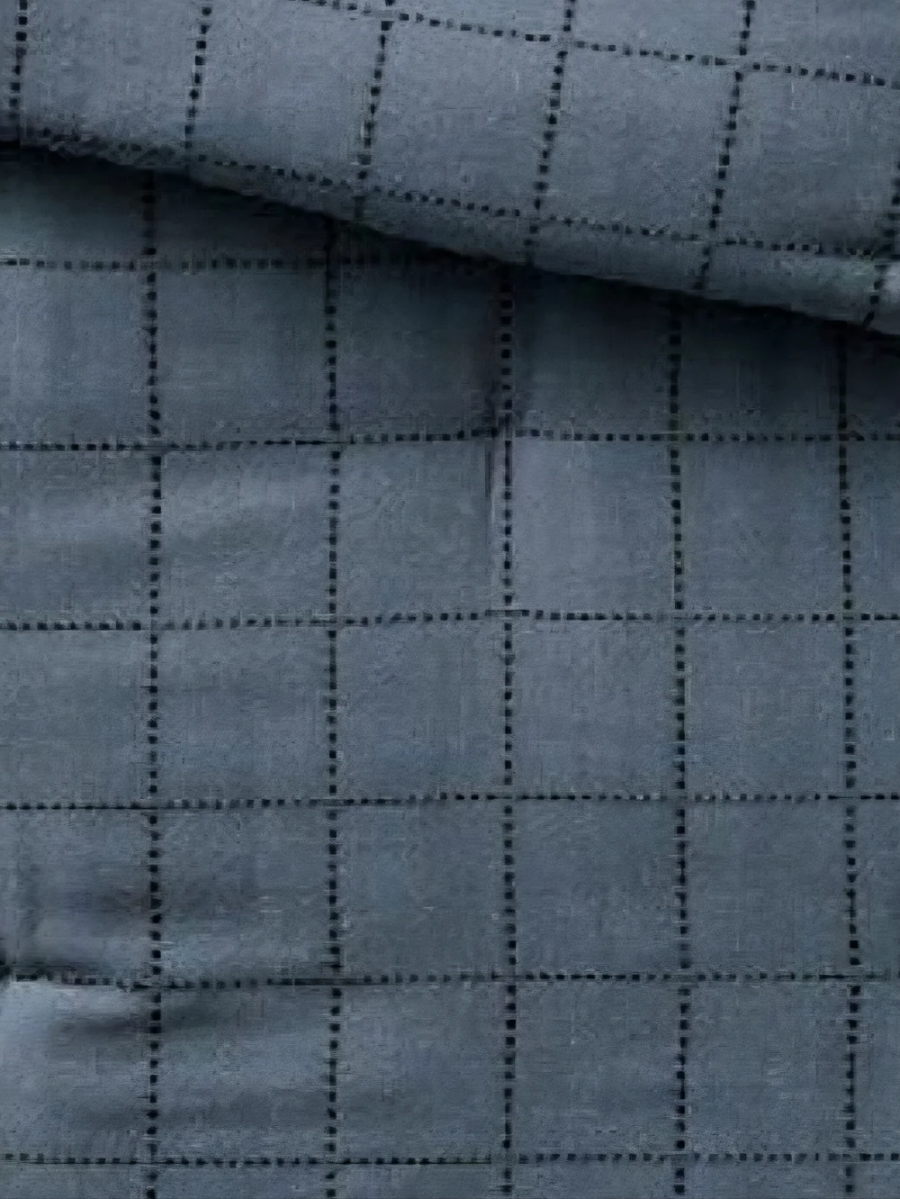 Textured Cotton Grid Stitch Quilt Navy Full/Queen | Studio McGee Designer Look